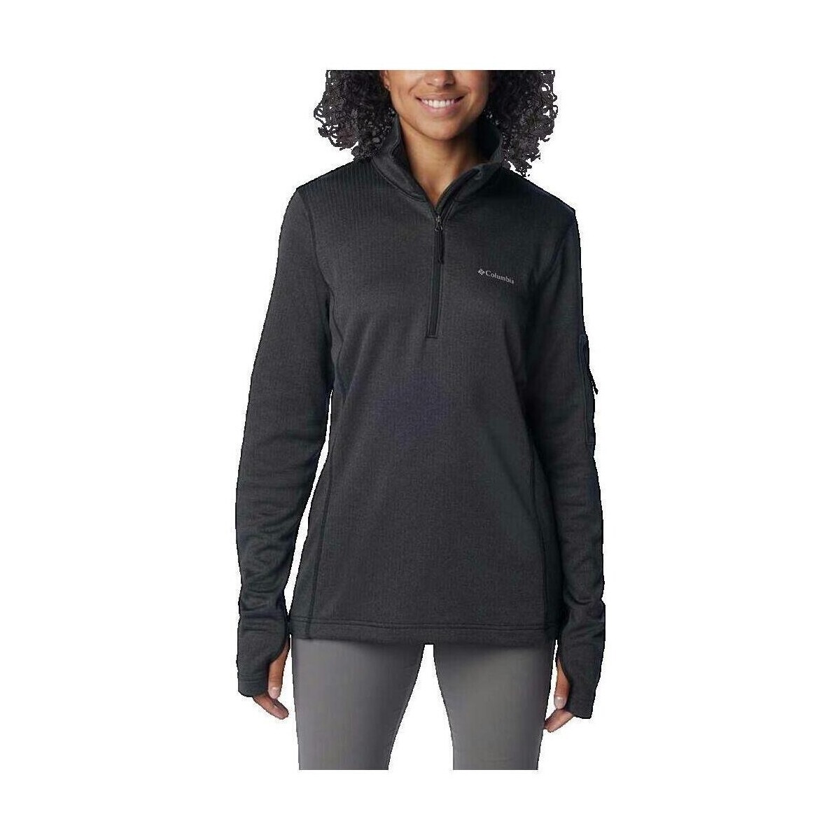 Columbia  Sweat-shirt  Park View avec fermeture éclair courte  Černá