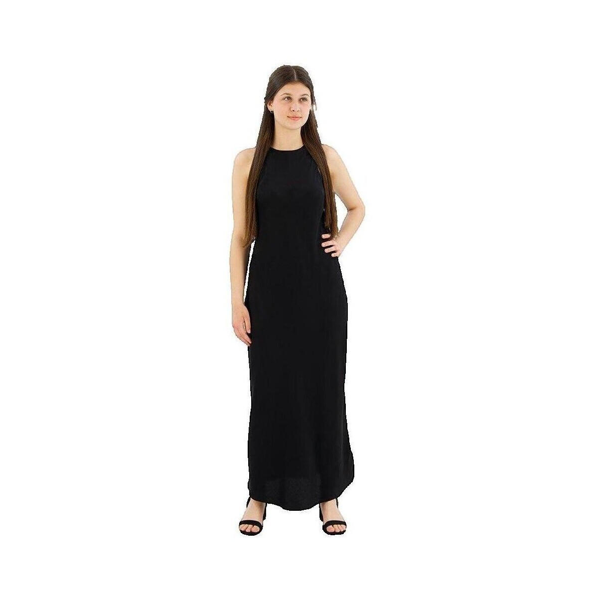 Superdry  Robe  Satin Racer sans manches  Černá