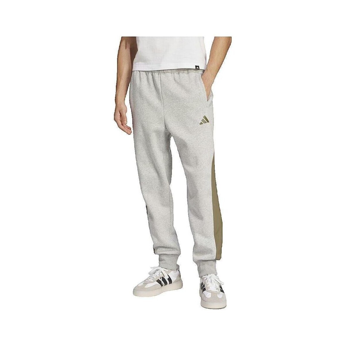 adidas  Pantalon  Seasonal Essentials gris  Šedá