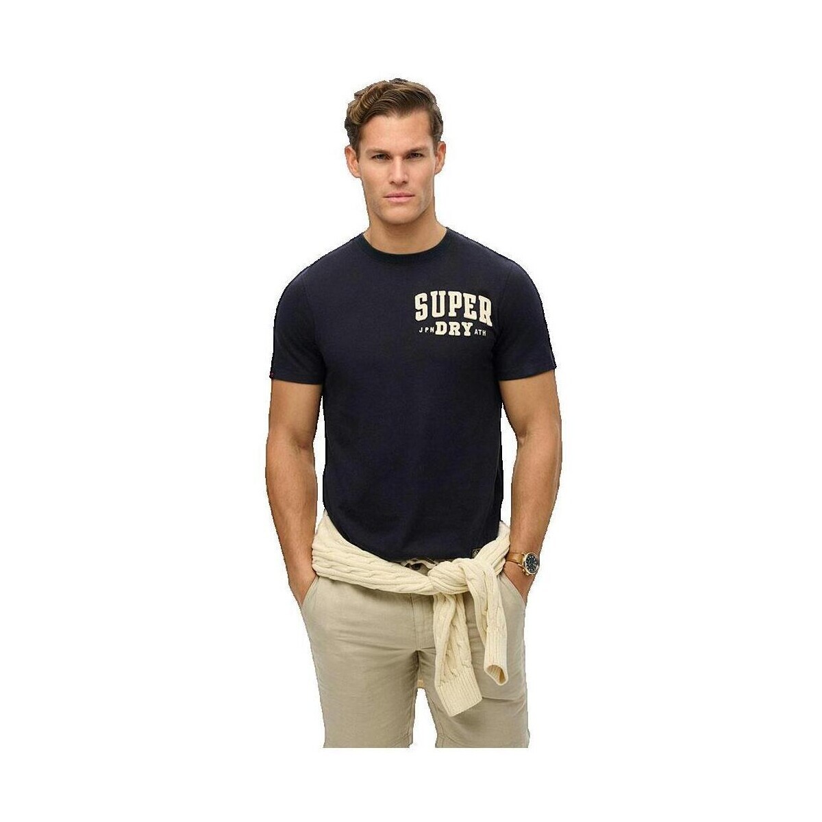 Superdry  T-shirt  Vintage Athletic noir  Černá