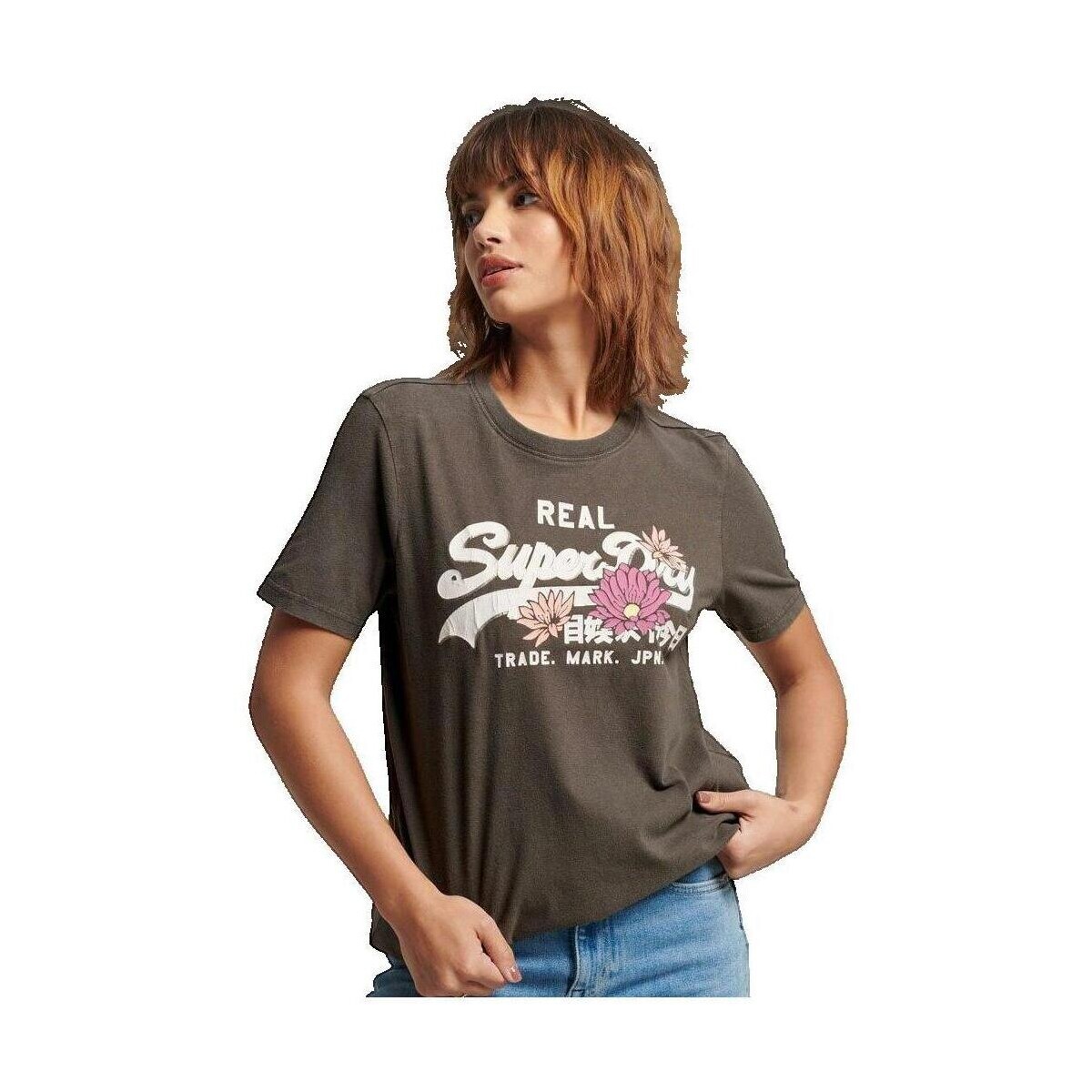 Superdry  T-shirt  Vintage Narrative  Černá
