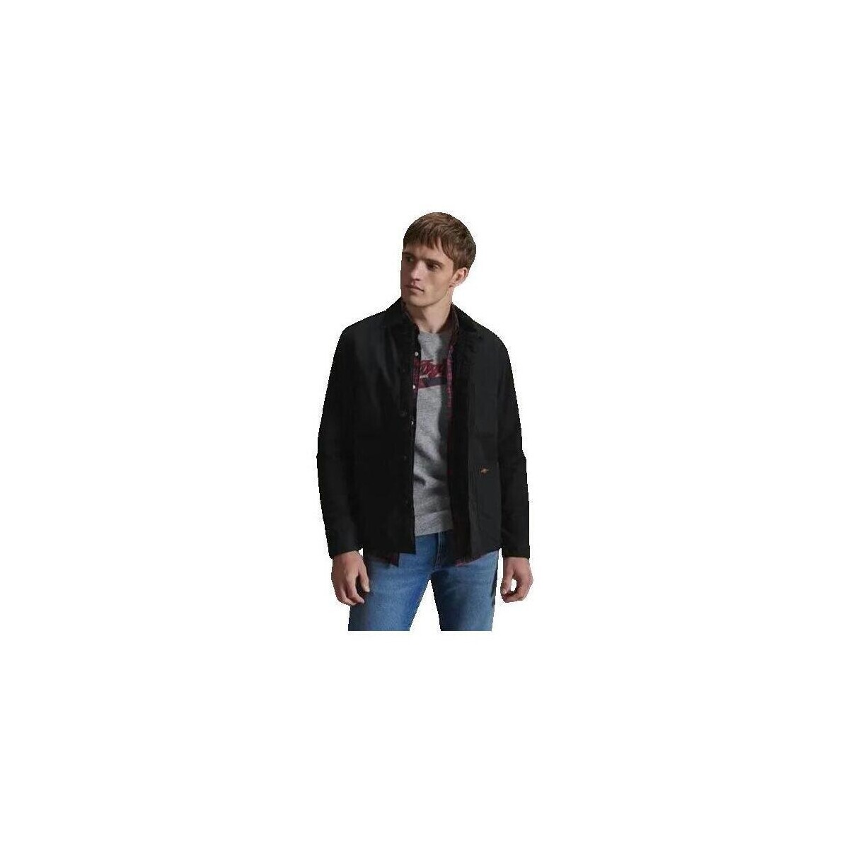 Superdry  Chemise  Utility Mix Overshirt  Černá