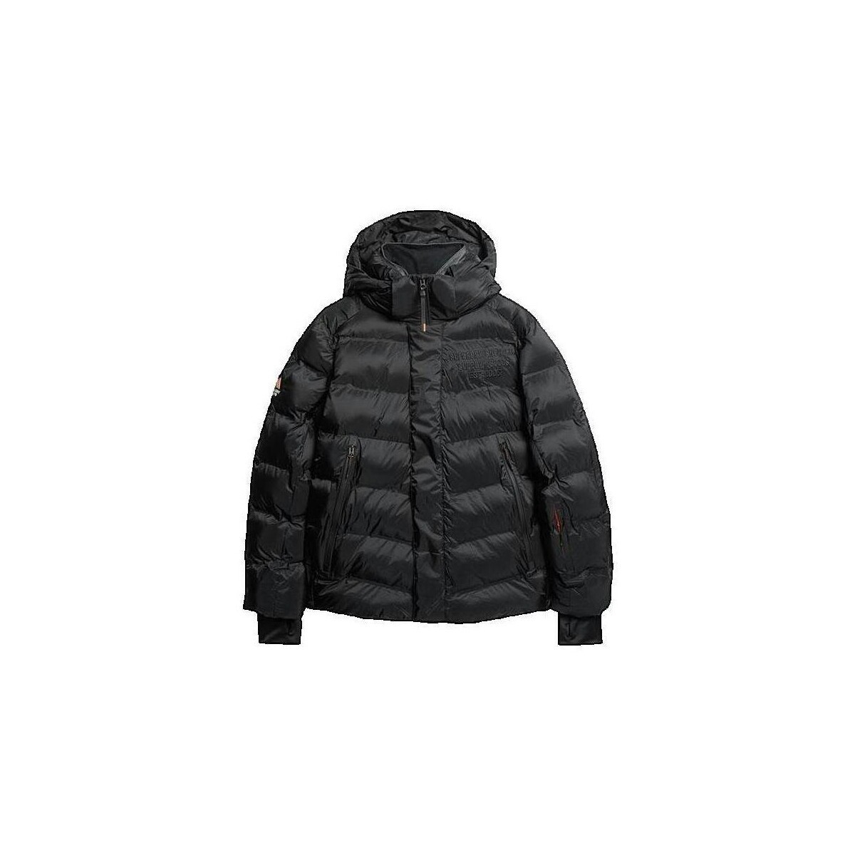 Superdry  Veste sport  noire imperméable pour ski  Černá