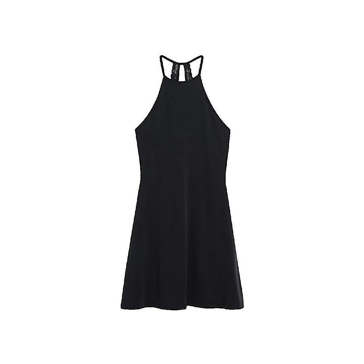 Superdry  Robe  Fit   Flare ajustée et évasée  Černá