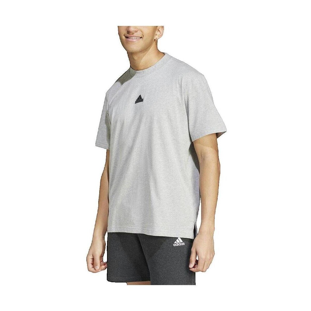 adidas  T-shirt  ample gris  Šedá