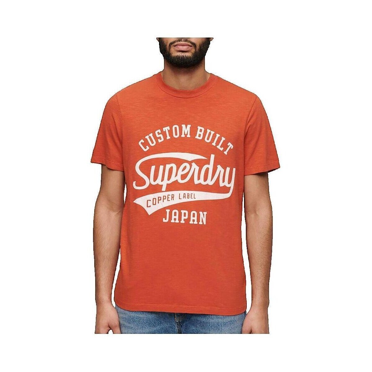Superdry  T-shirt  Copper Label Script  Oranžová