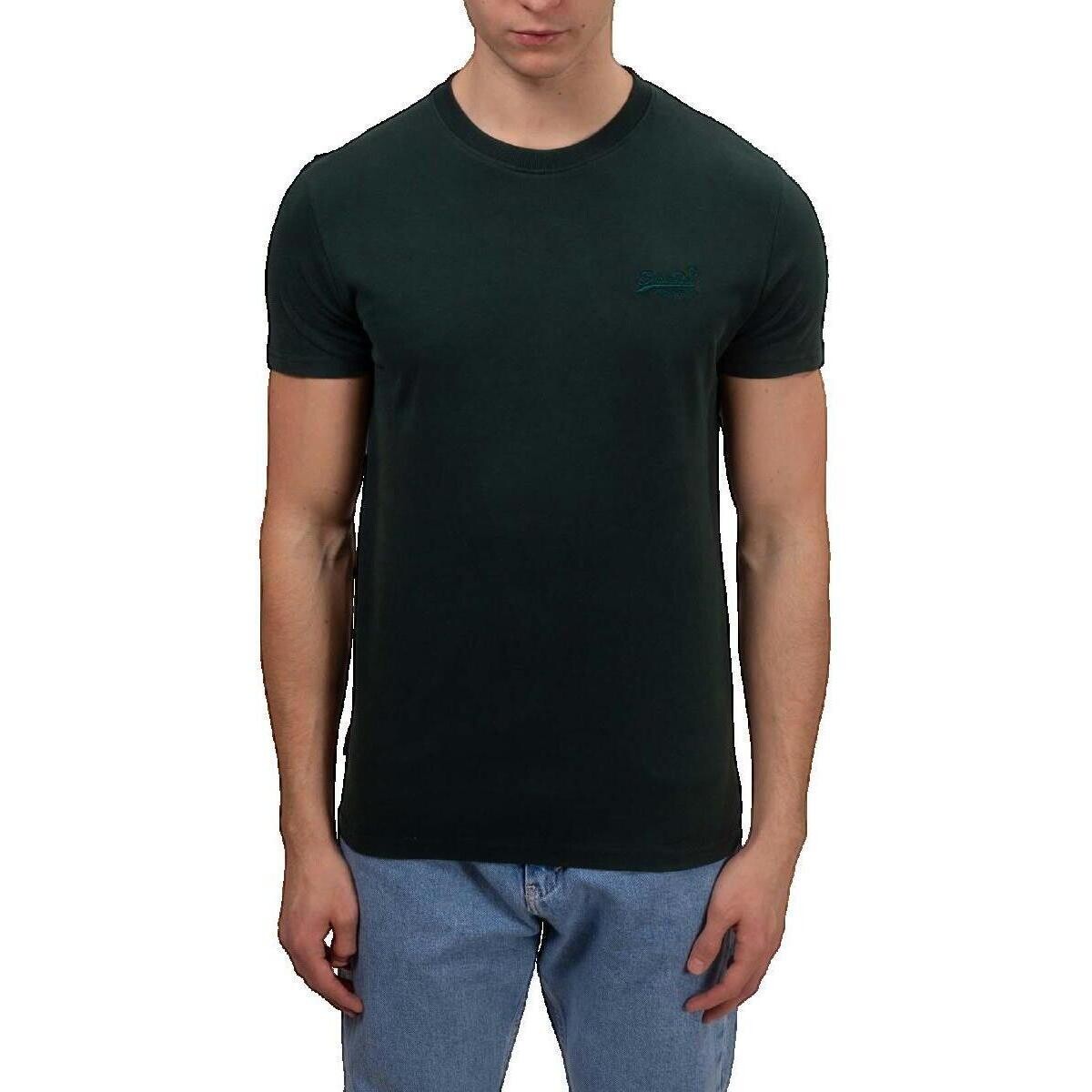 Superdry  T-shirt  Essential Logo en coton bio  Zelená