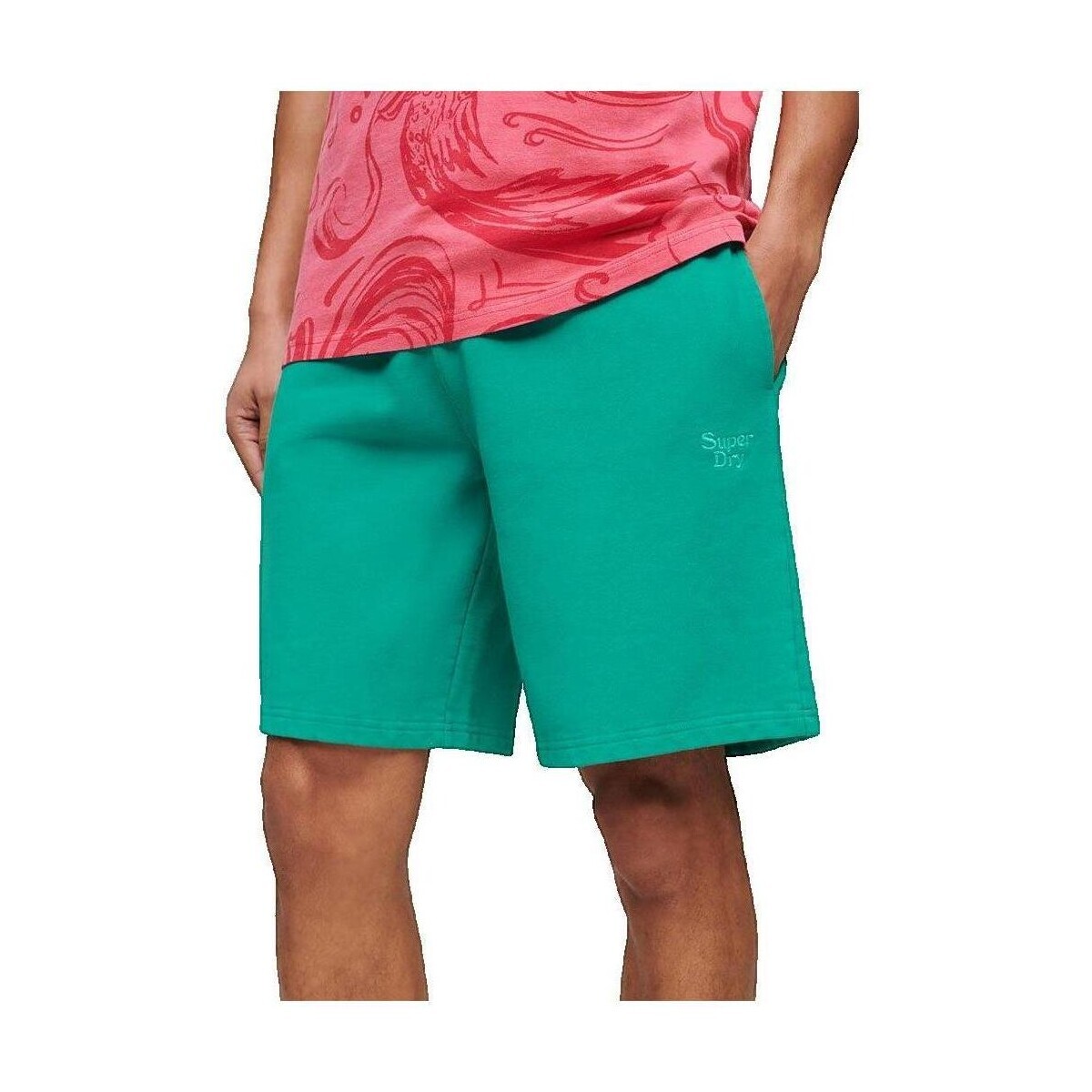 Superdry  Shorts  Vintage Washed  Zelená