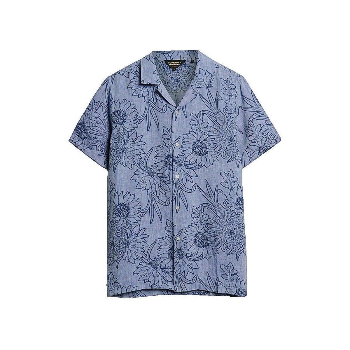 Superdry  Chemise  à col ouvert imprimé botanique  ruznobarevne