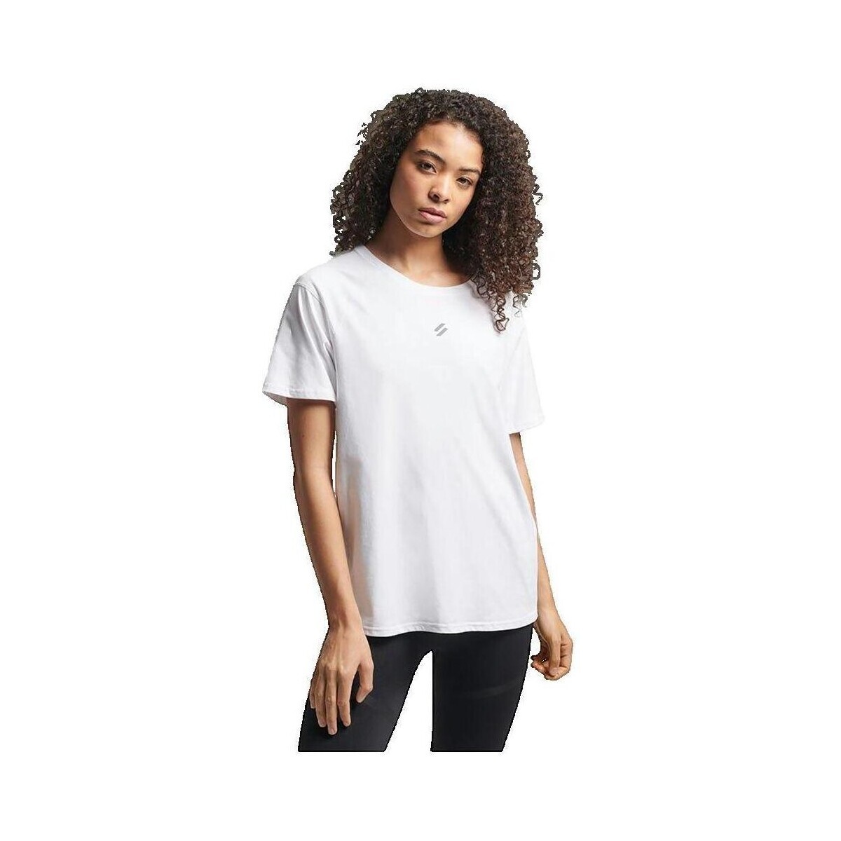 Superdry  T-shirt  Coupe ample Blanc  Bílá