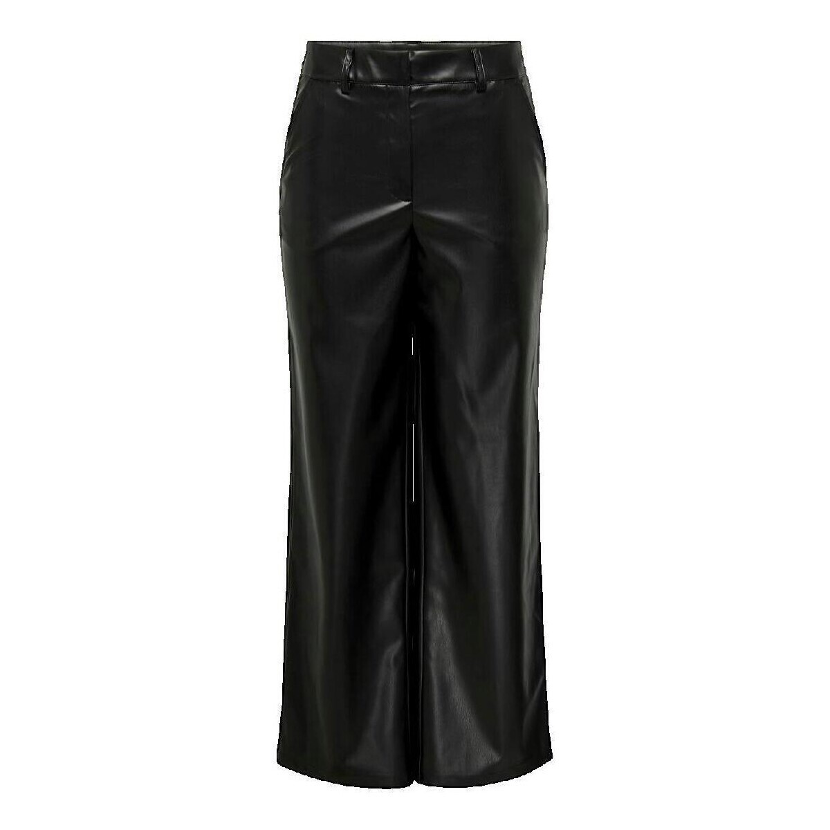 Jacqueline De Yong  Pantalon Jacqueline de Yong Taille Haute Large  Černá