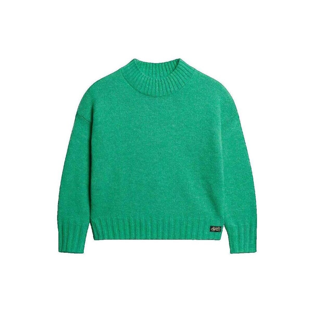 Superdry  Pull  Essential col roulé vert  Zelená
