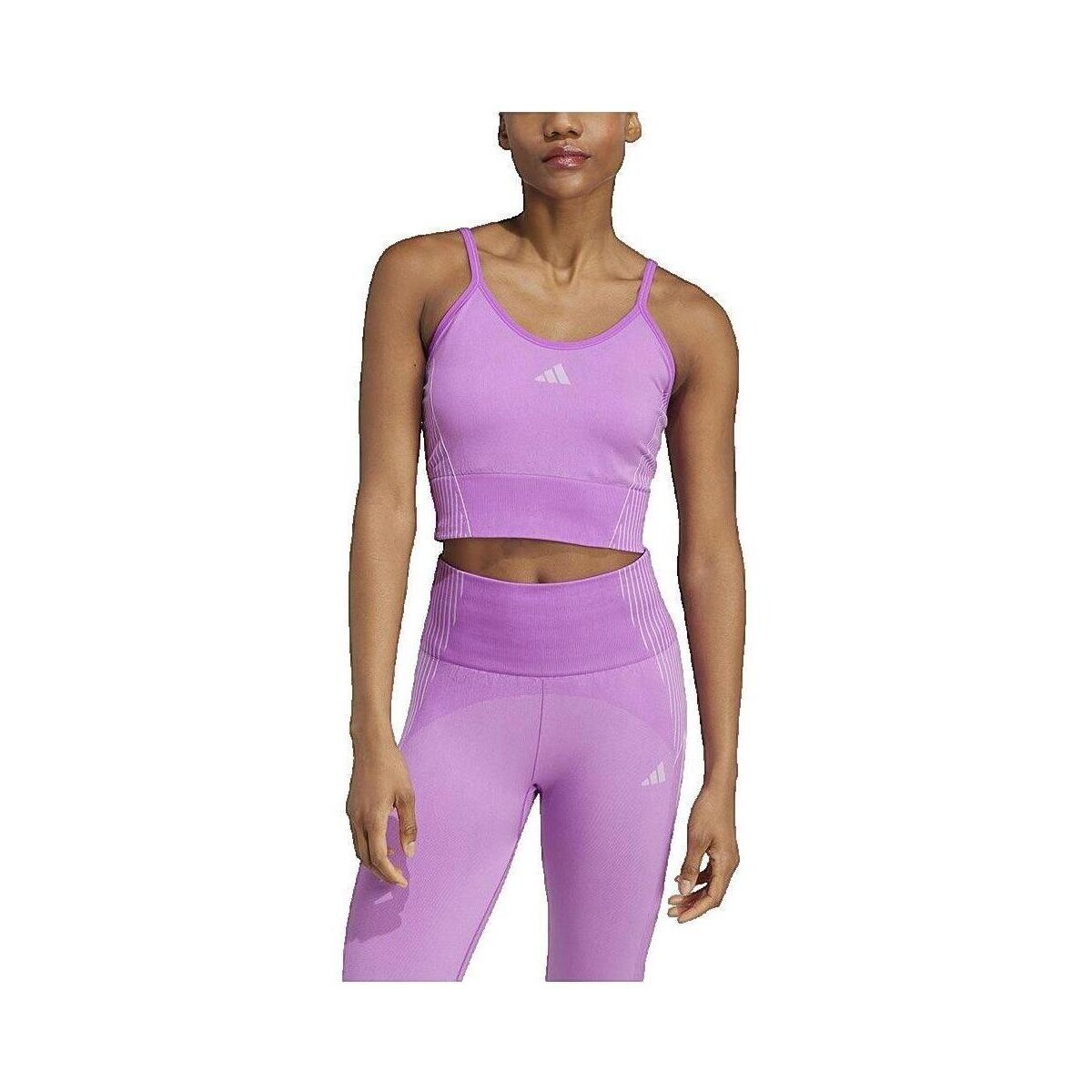 adidas  T-shirt  Aeroknit Sports Top L Femme  Fialová