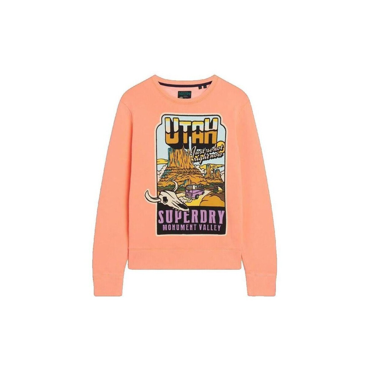 Superdry  Sweatshirt  orange ample unisexe  Oranžová