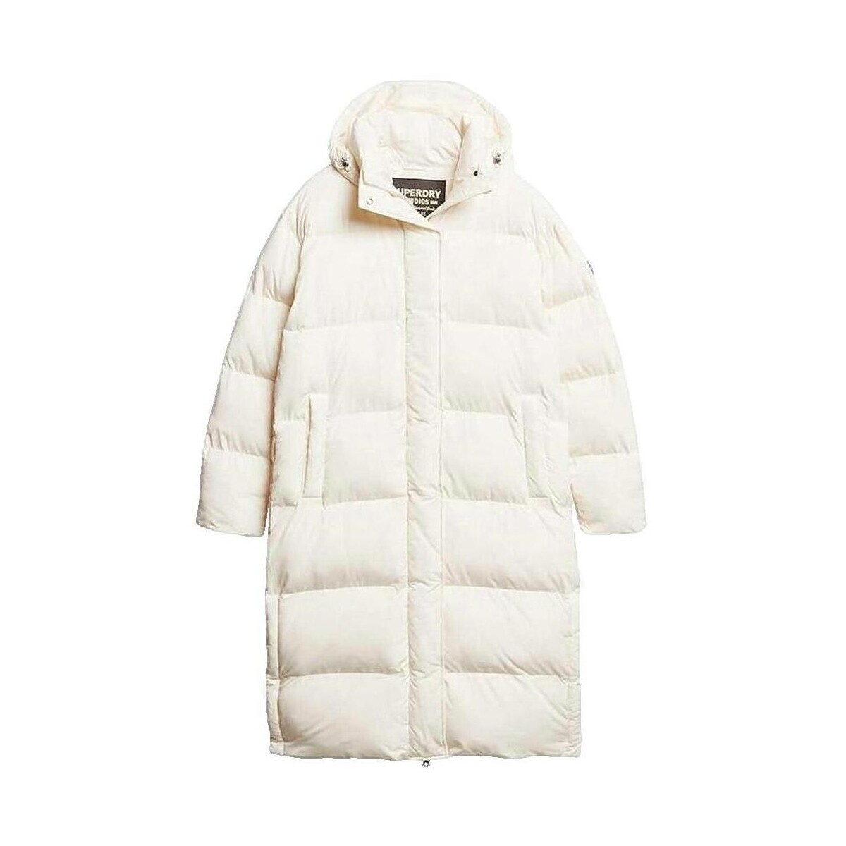 Superdry  Doudoune  Longline blanche  Bílá