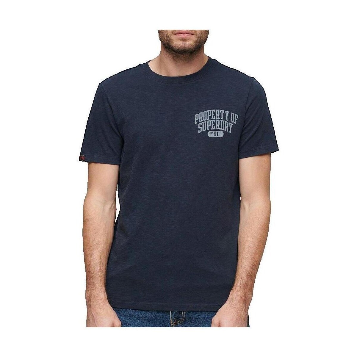 Superdry  T-shirt  Athletic College bleu marine  Modrá