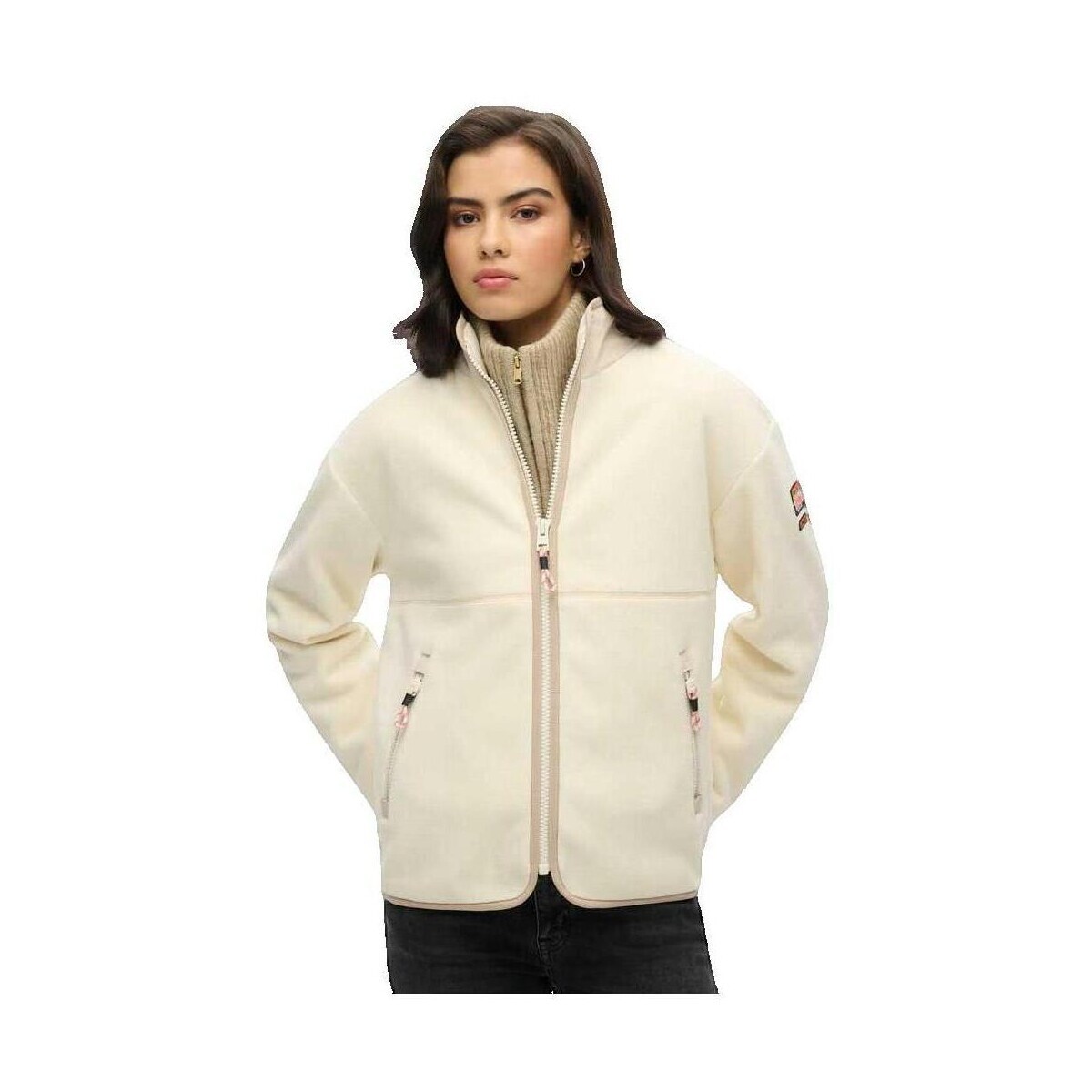 Superdry  Polaires  Active Fleece  Béžová
