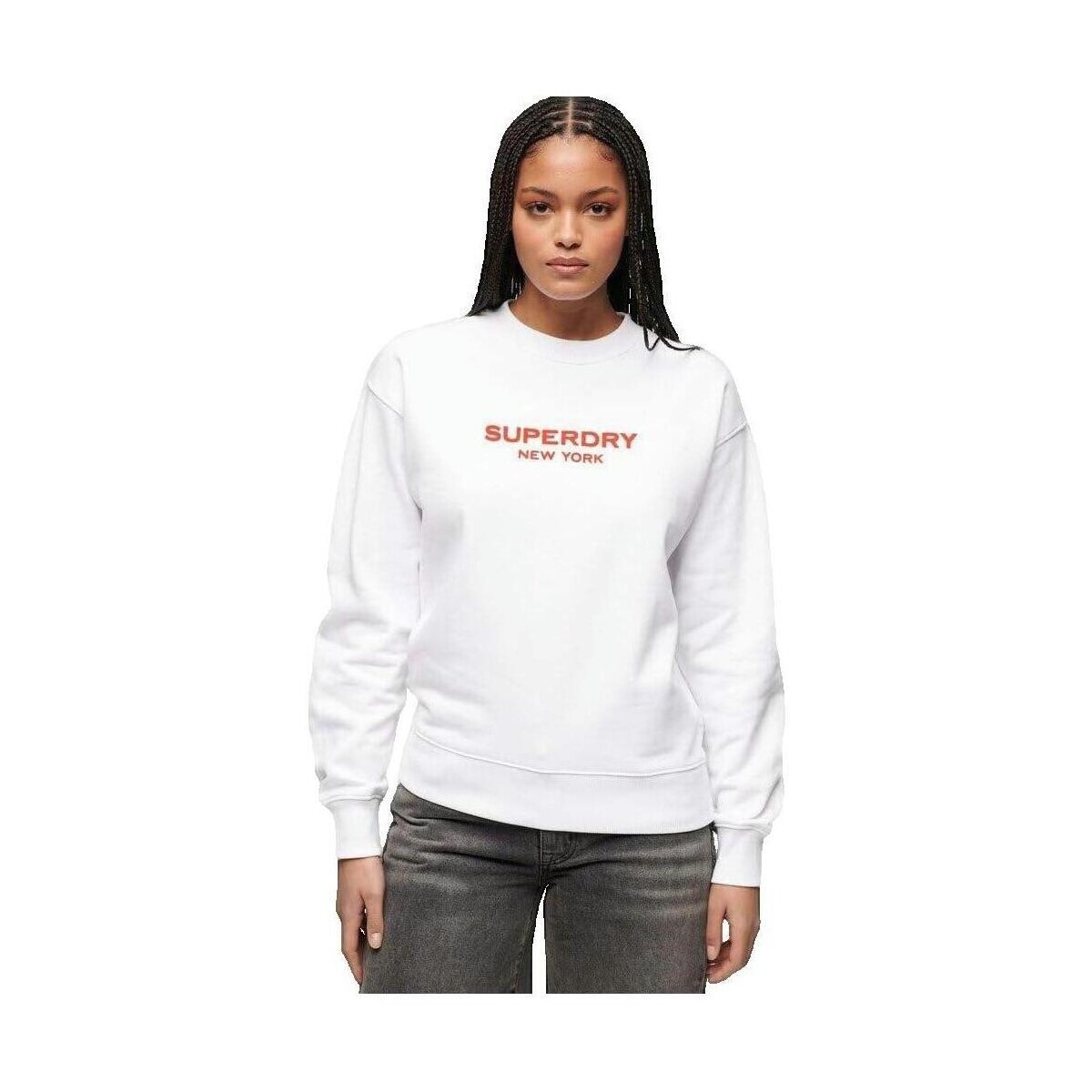 Superdry  Sweatshirt  Sport Luxe blanc  Bílá