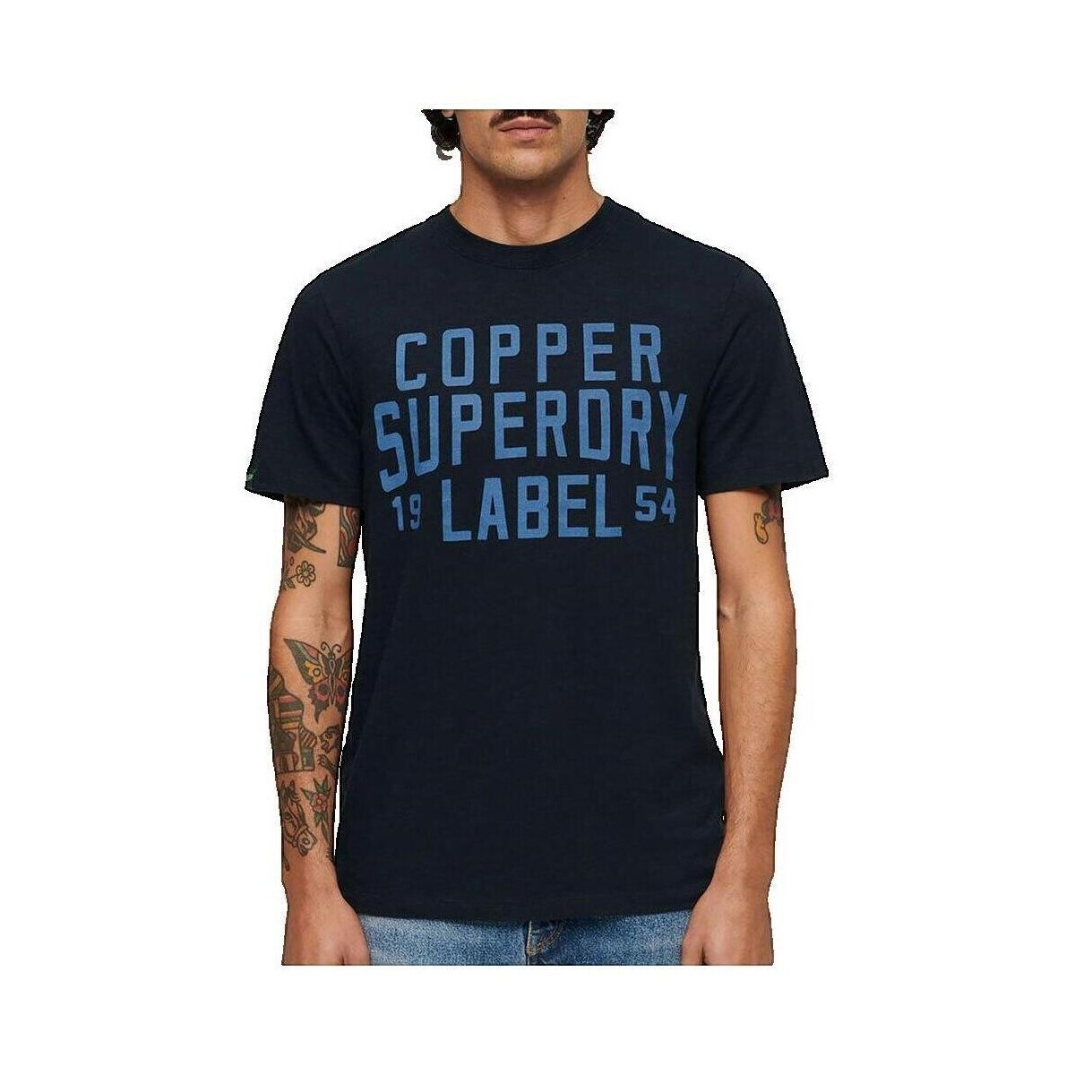 Superdry  T-shirt  Copper Label Workwear  Černá