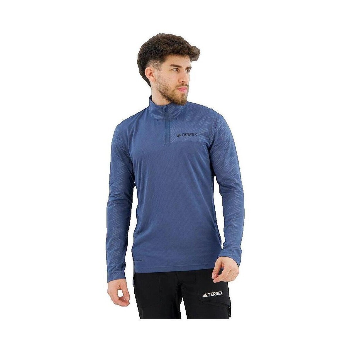 adidas  T-shirt manches longues  Terrex demi-zip  Modrá
