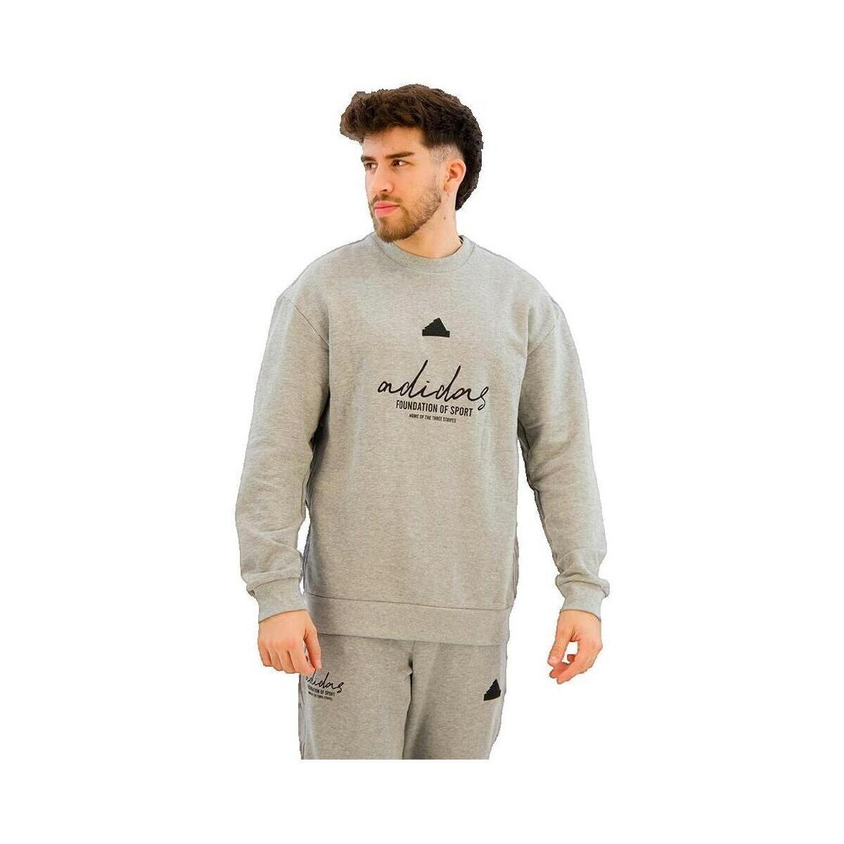 adidas  Sweat-shirt  coupe ample French Terry  Šedá