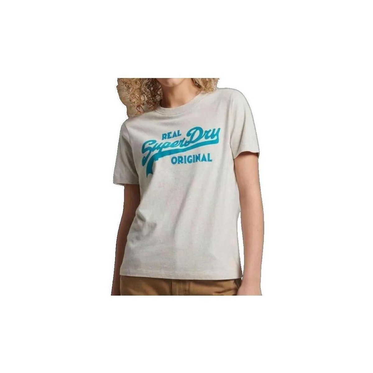 Superdry  T-shirt  Vl Scripted Coll  Šedá