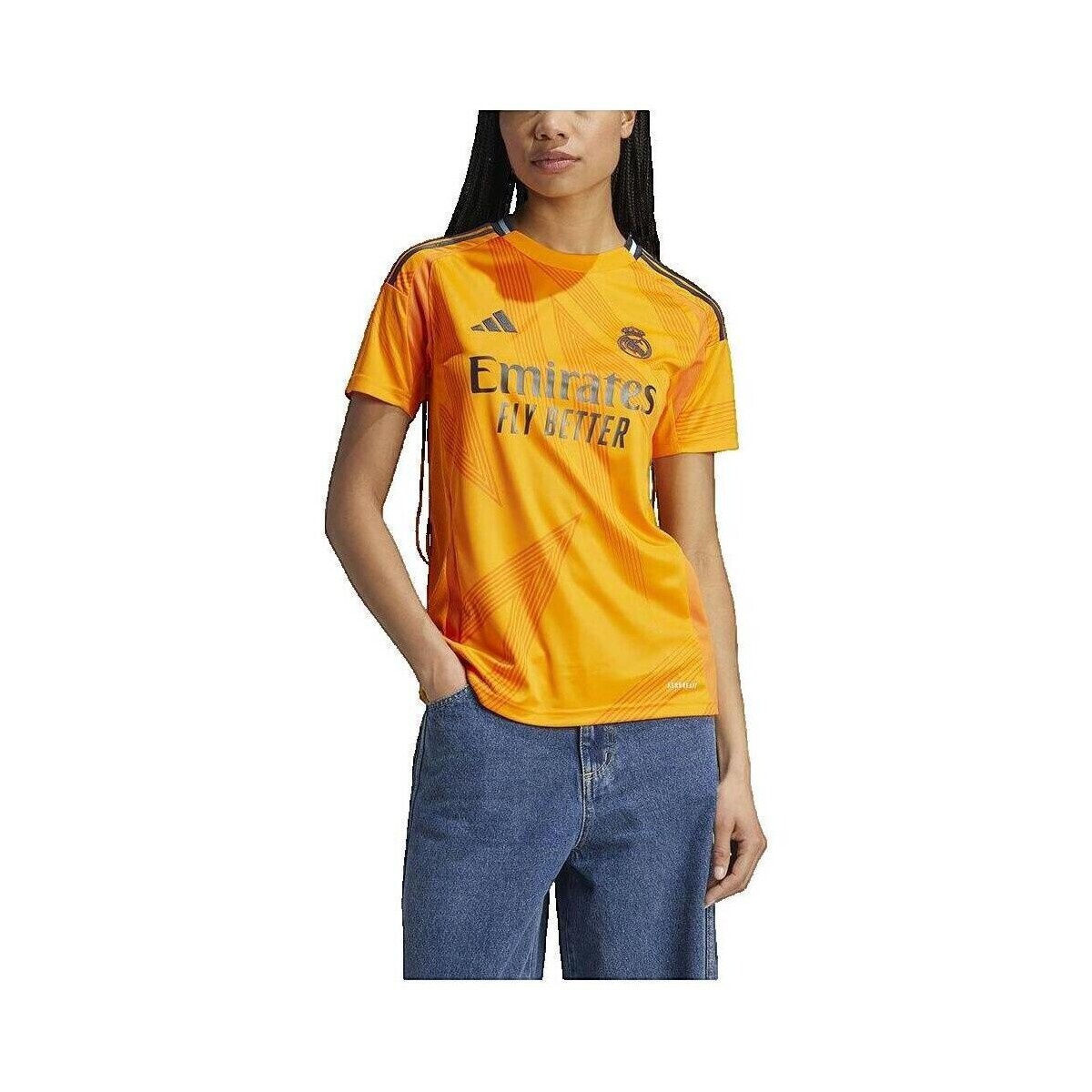 adidas  T-shirt  Femme Real Madrid Extérieur 2024-2025  Oranžová