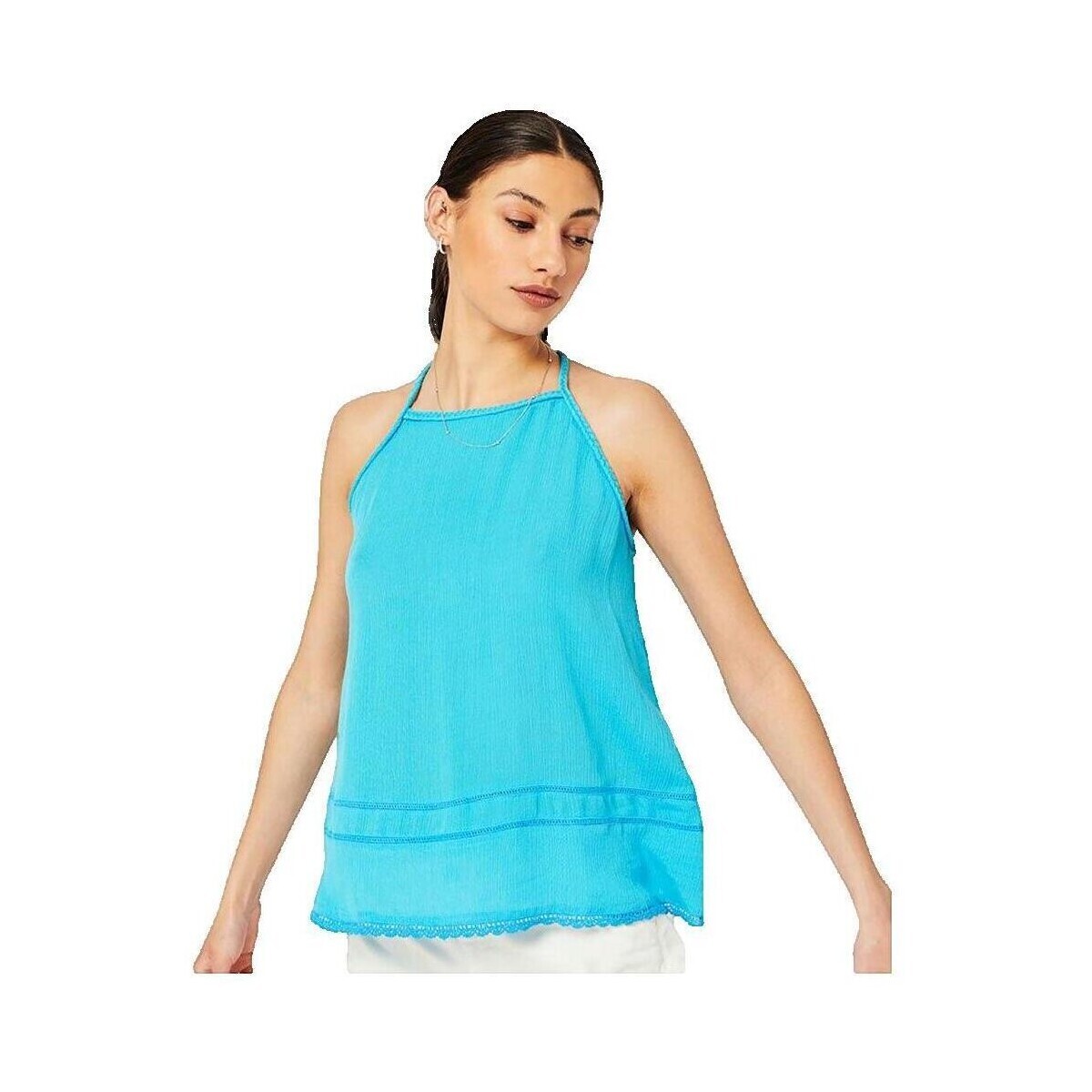 Superdry  Débardeur  Vintage Beach bleu  Modrá