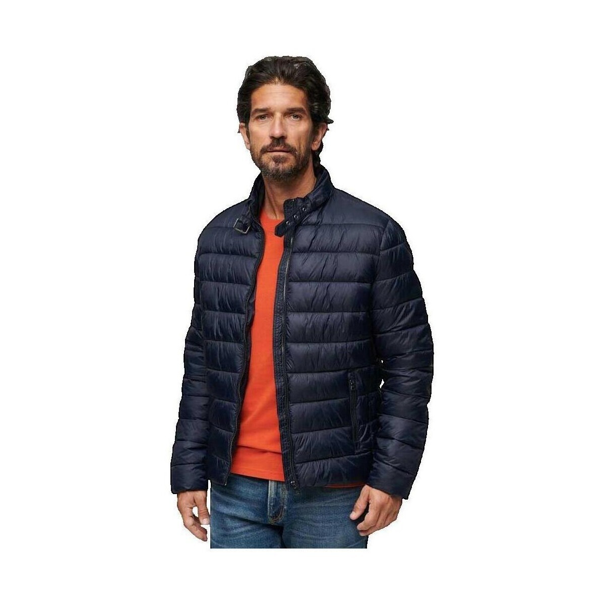 Superdry  Doudoune  ajustée bleu marine  Modrá