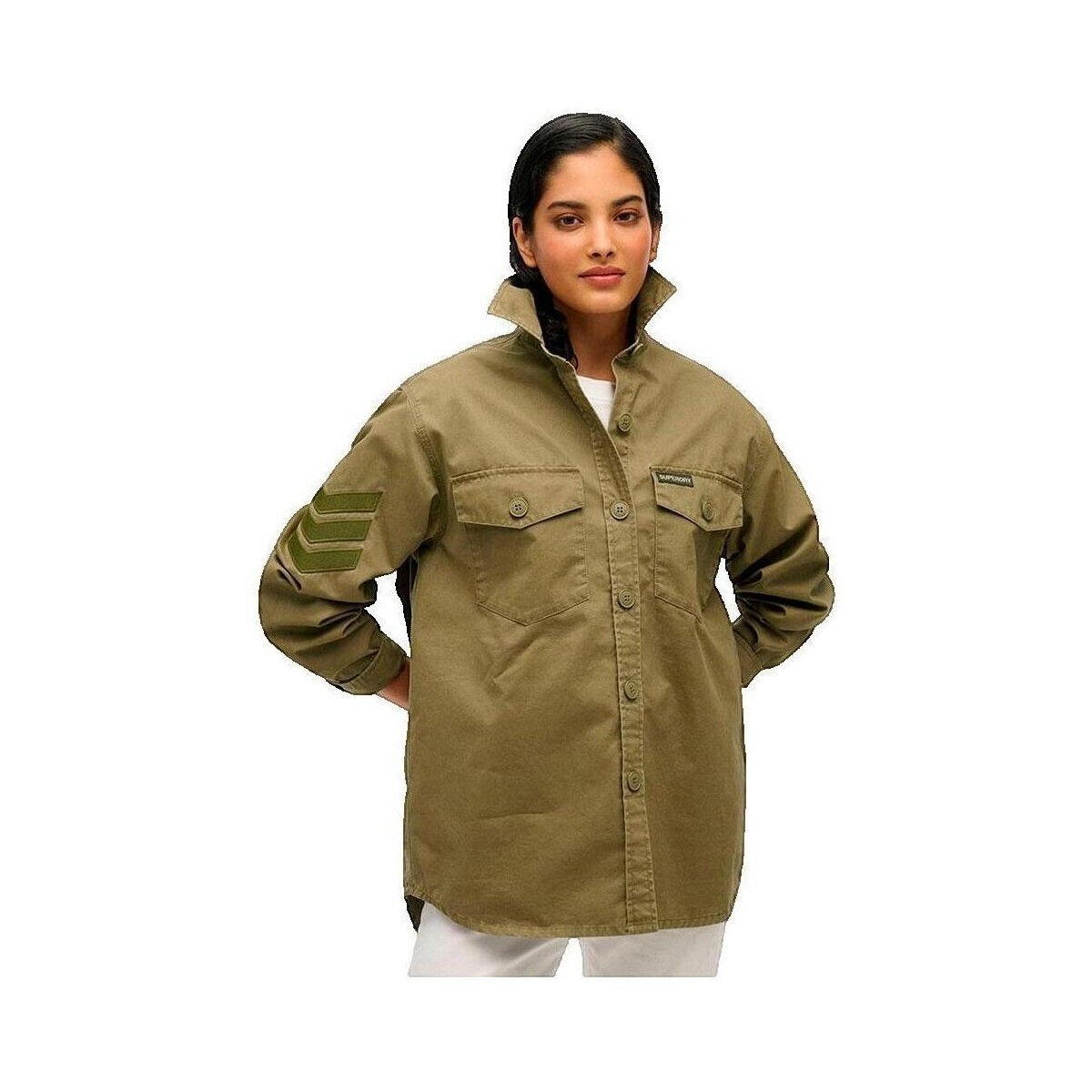 Superdry  Chemise manches longues  Military Oversize  ruznobarevne