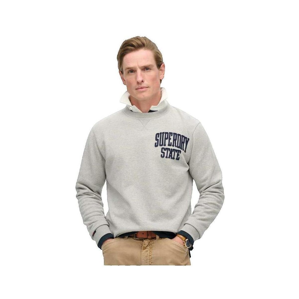 Superdry  Sweatshirt  Vintage Athletic gris  Šedá