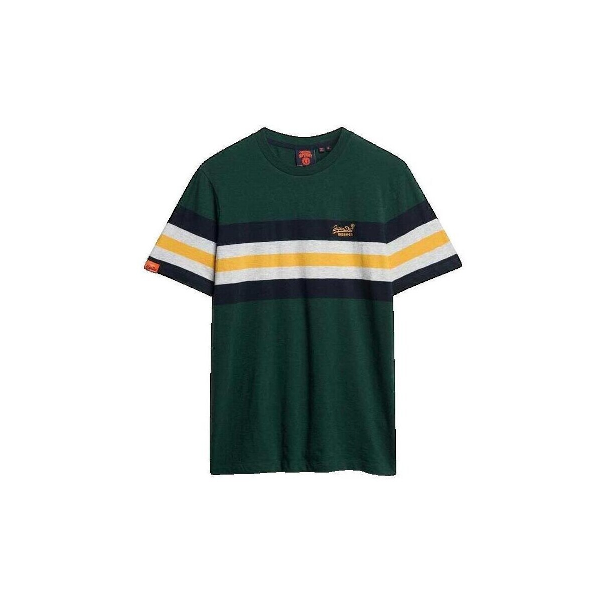 Superdry  T-shirt  Essential Stripe  Zelená