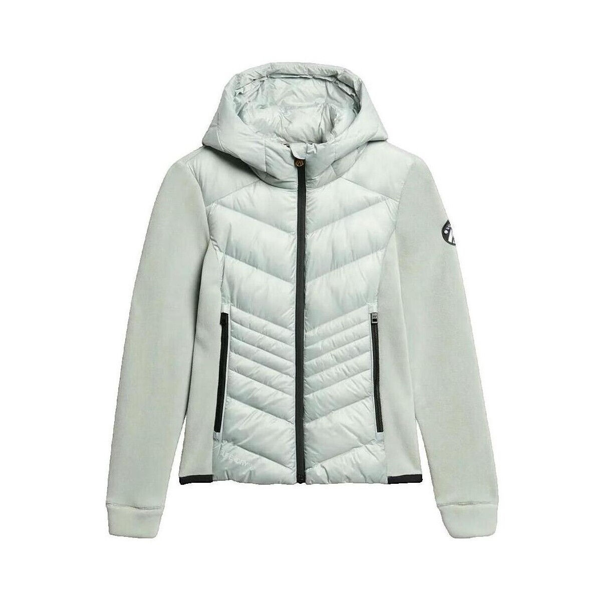 Superdry  Veste  Storm Fleece hybride avec capuche  Šedá
