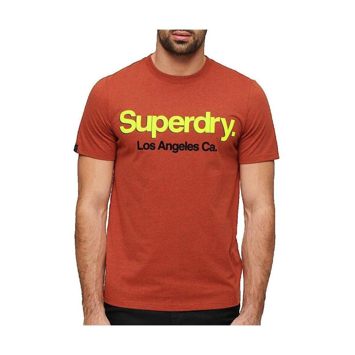 Superdry  T-shirt  Core Logo Classic Washed  Oranžová