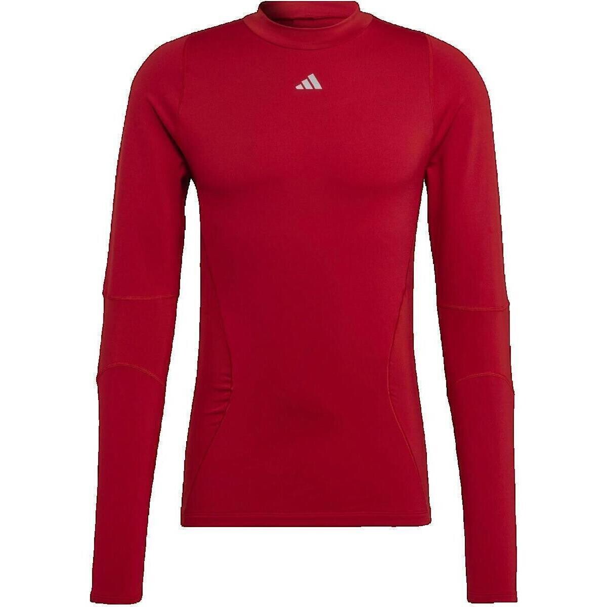 adidas  T-shirt manches longues  Techfit Cold.Rdy  Červená