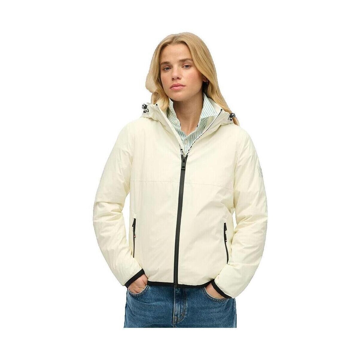 Superdry  Veste  coupe-vent beige  Béžová