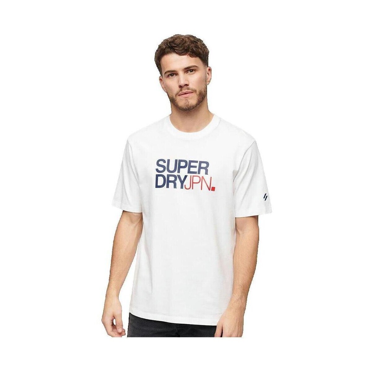 Superdry  T-shirt  Sportswear Logo Coupe Ample Blanc Homme  Bílá