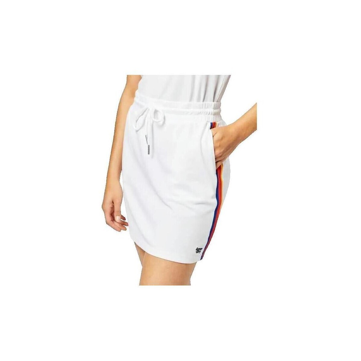 Superdry  Jupe  Vintage Stripe Hockey  Bílá