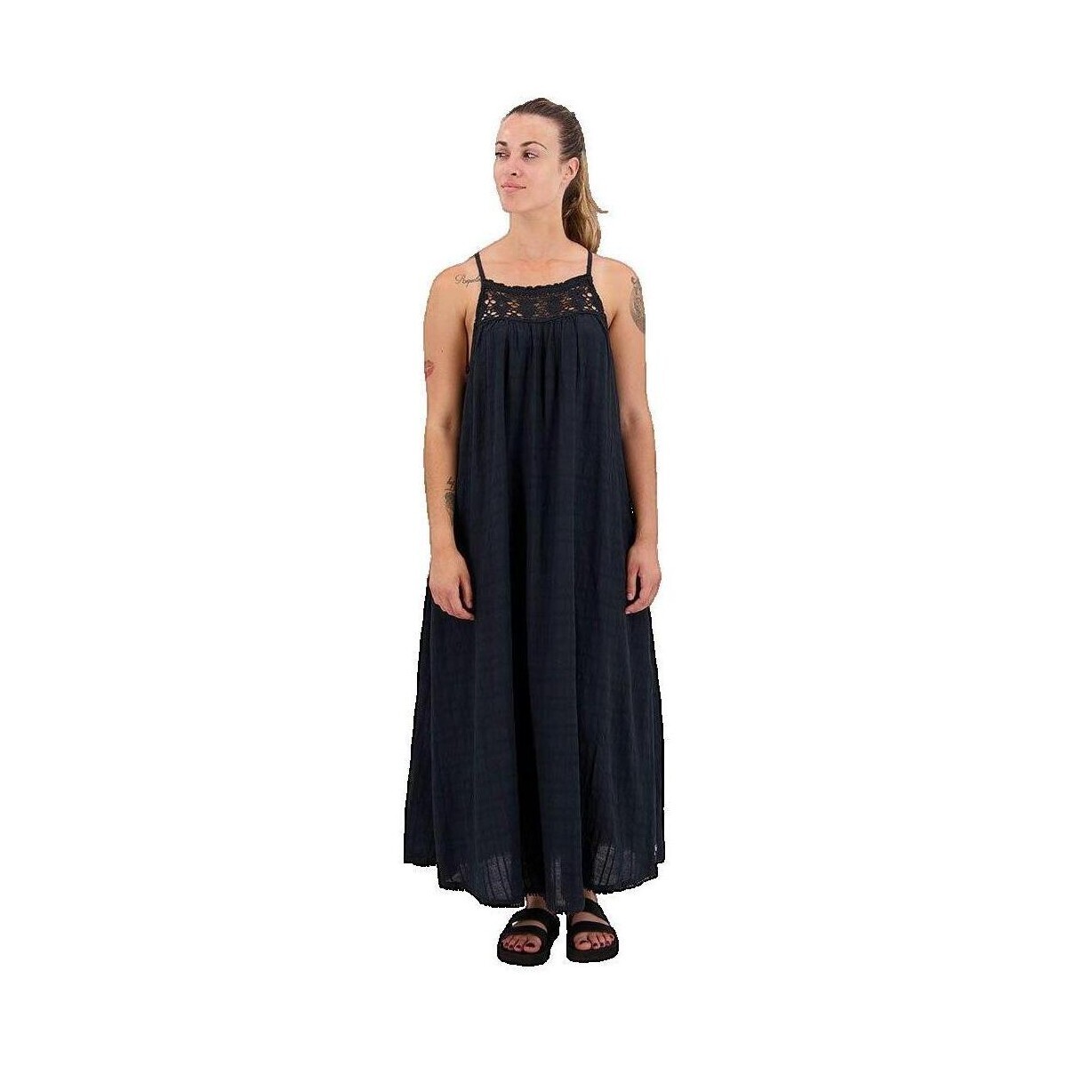 Superdry  Robe  Vintage Long Halter Cami  Modrá