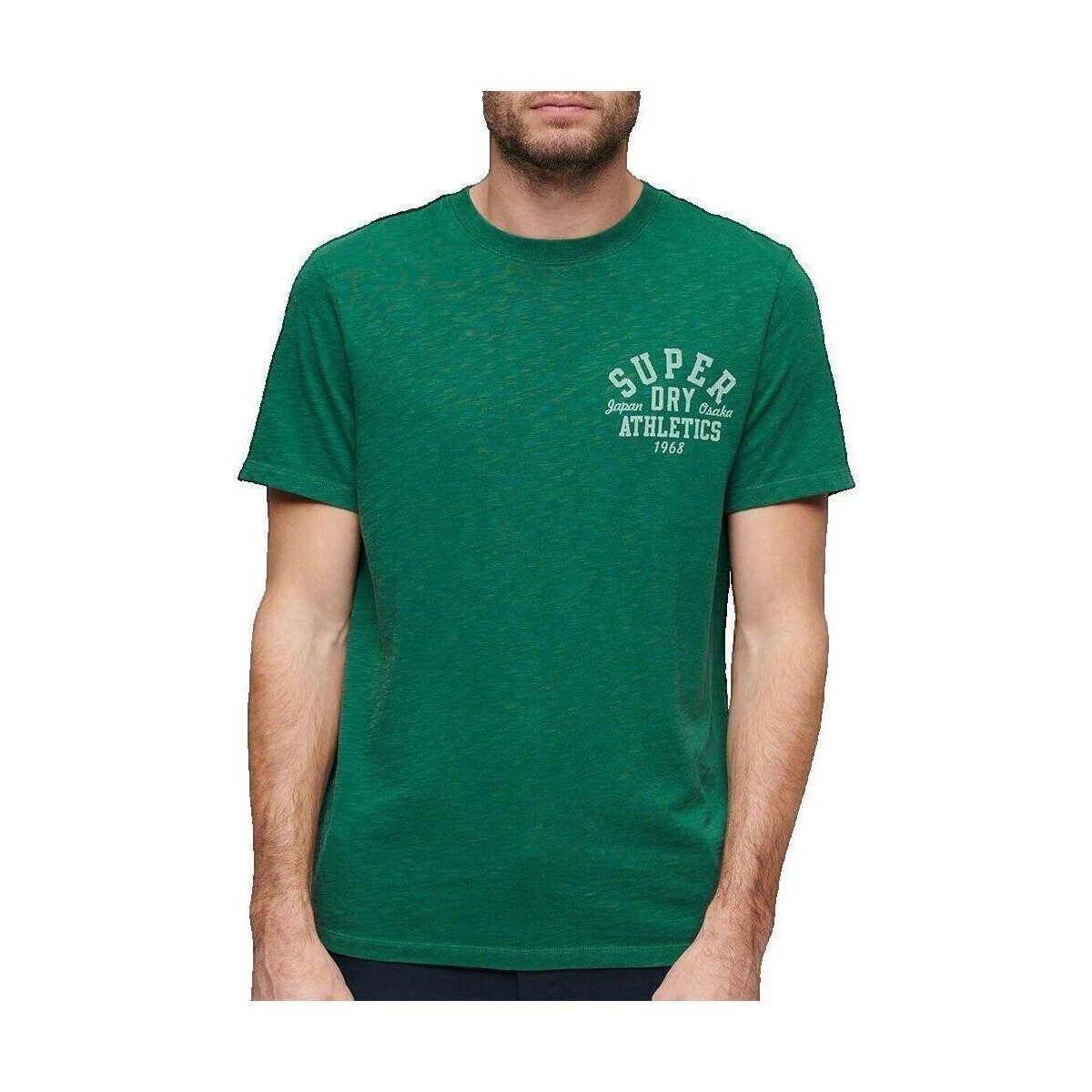 Superdry  T-shirt  Athletic College vert  Zelená