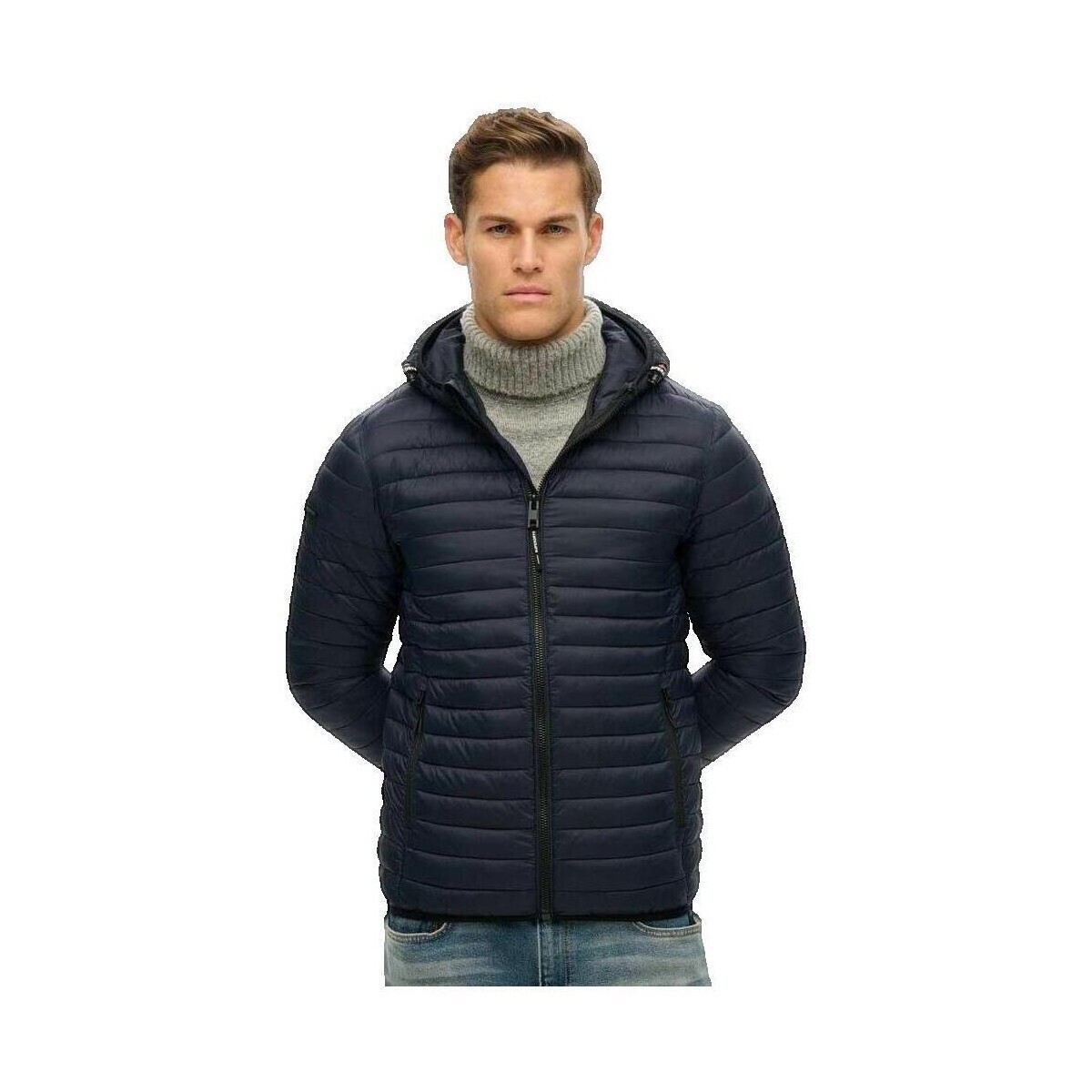Superdry  Doudoune  Fuji Lite légère à capuche  Modrá