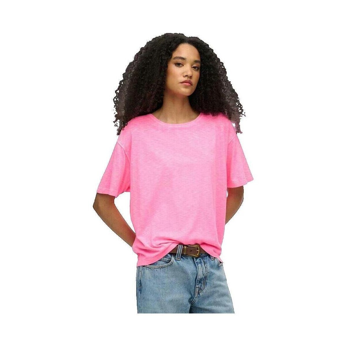 Superdry  T-shirt  Studios Dropped Shoulder oversize  Růžová