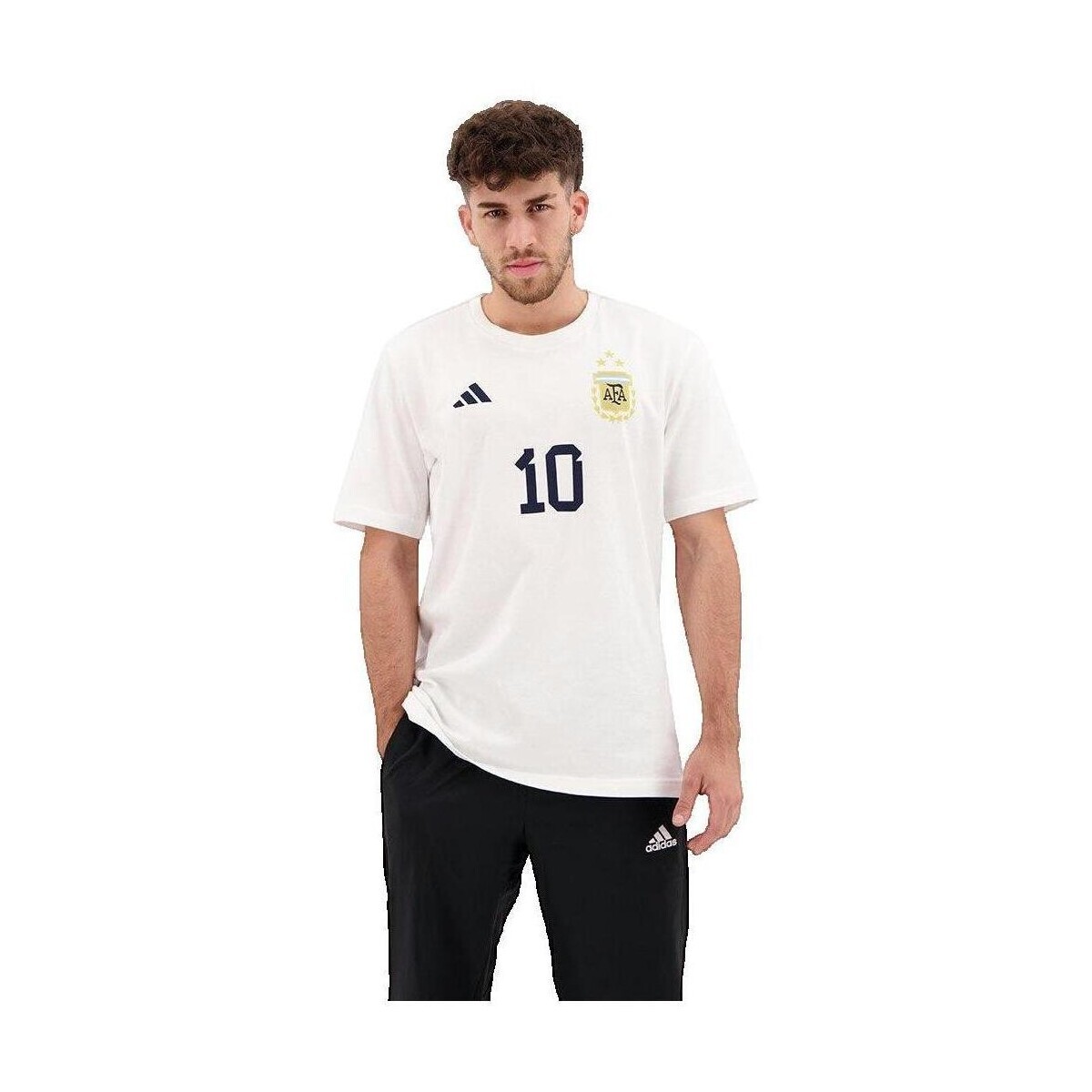 adidas  T-shirt  Messi 10 GFX  Bílá