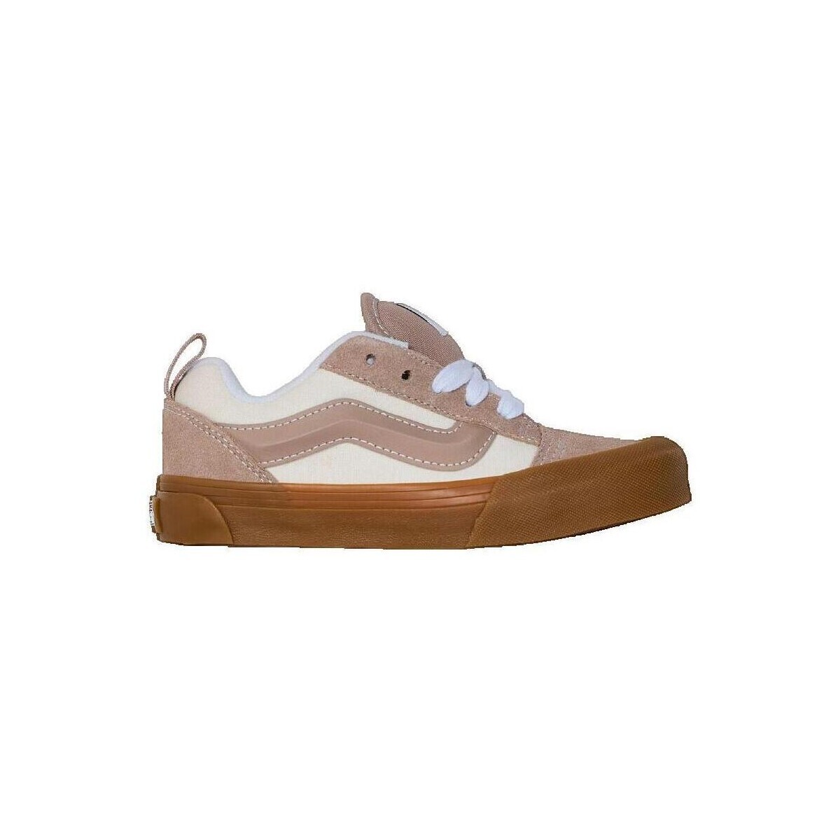 Vans  Baskets  Knu Skool Beige en cuir  Béžová