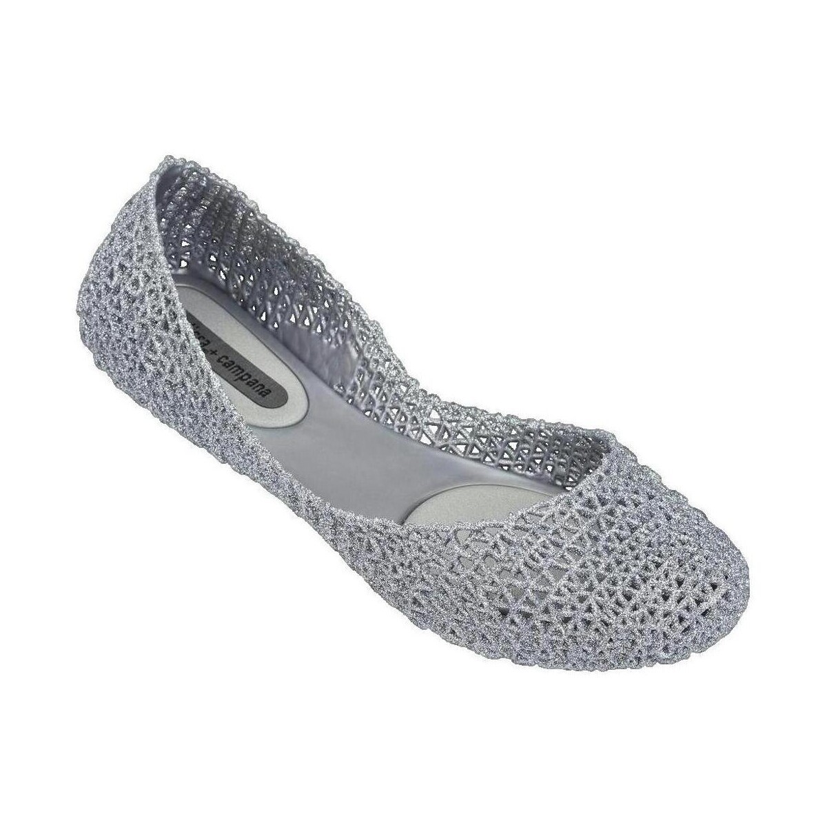 Melissa  Ballerines  Campana Papel VII argent  Stříbrná