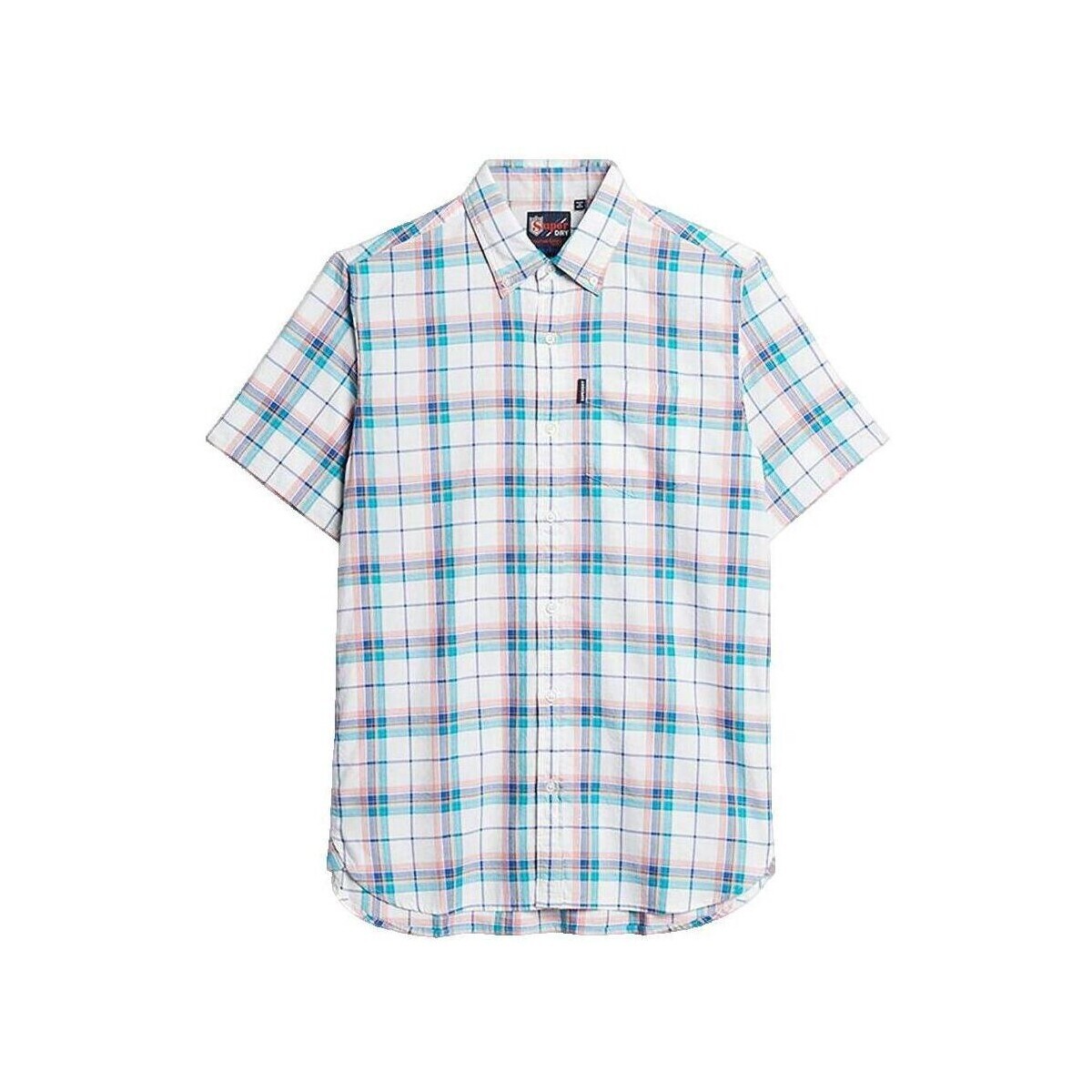 Superdry  Chemise  à manches longues légère à carreaux  ruznobarevne