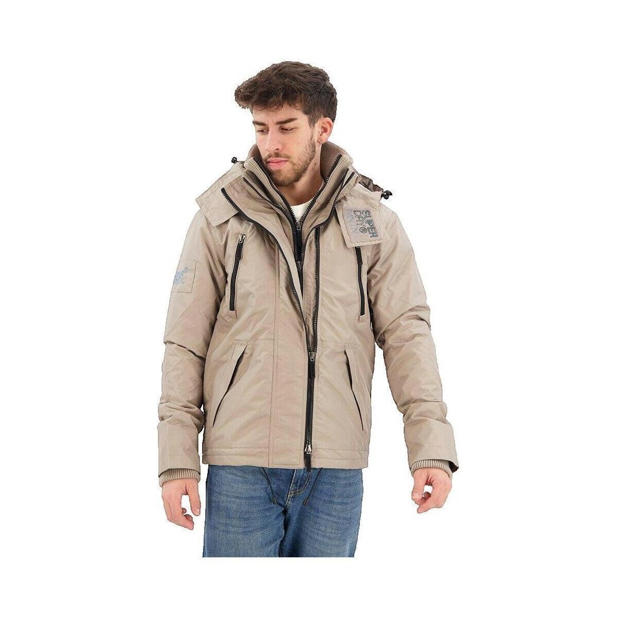 Superdry  Veste  Mountain SD Windbreaker beige  Béžová