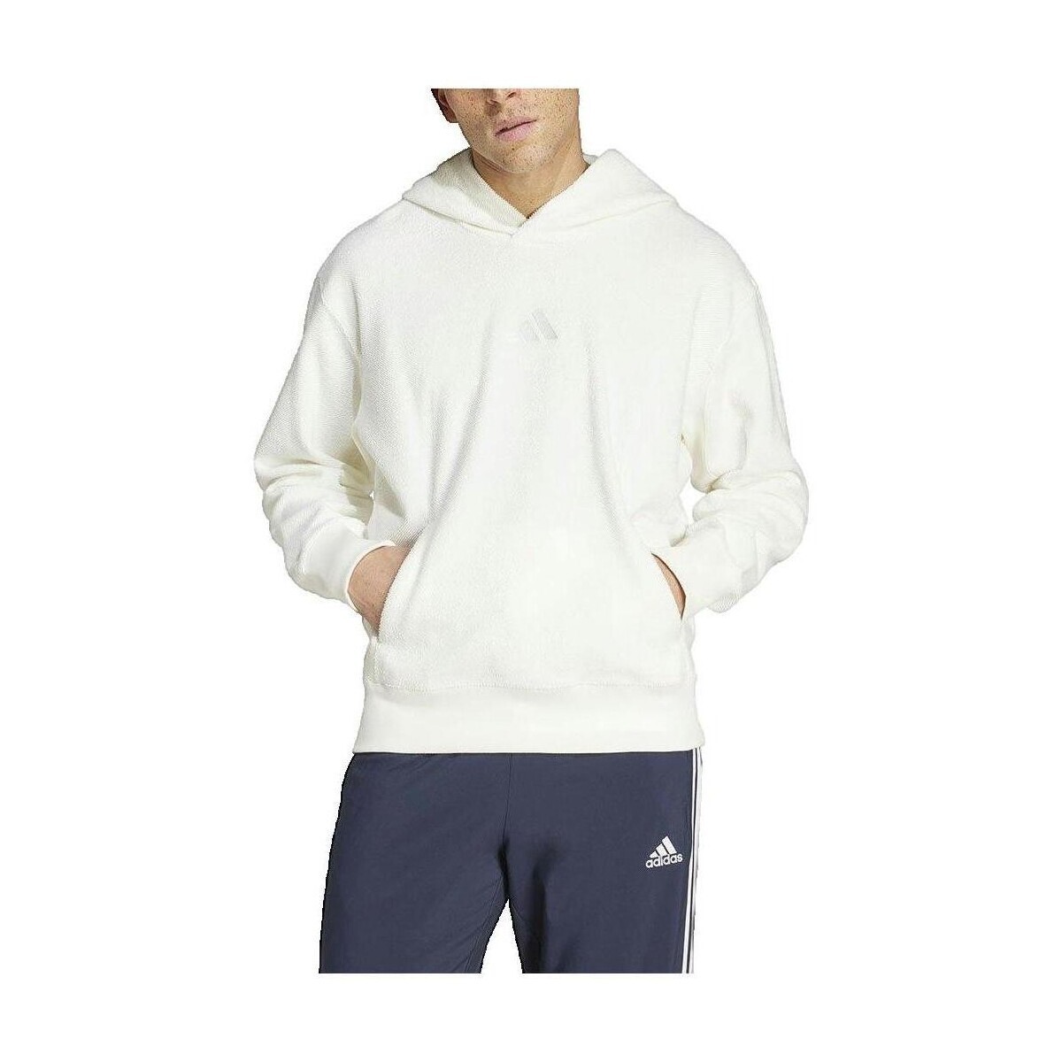 adidas  Sweat à capuche  Elevated All Szn Terry Loop  Bílá