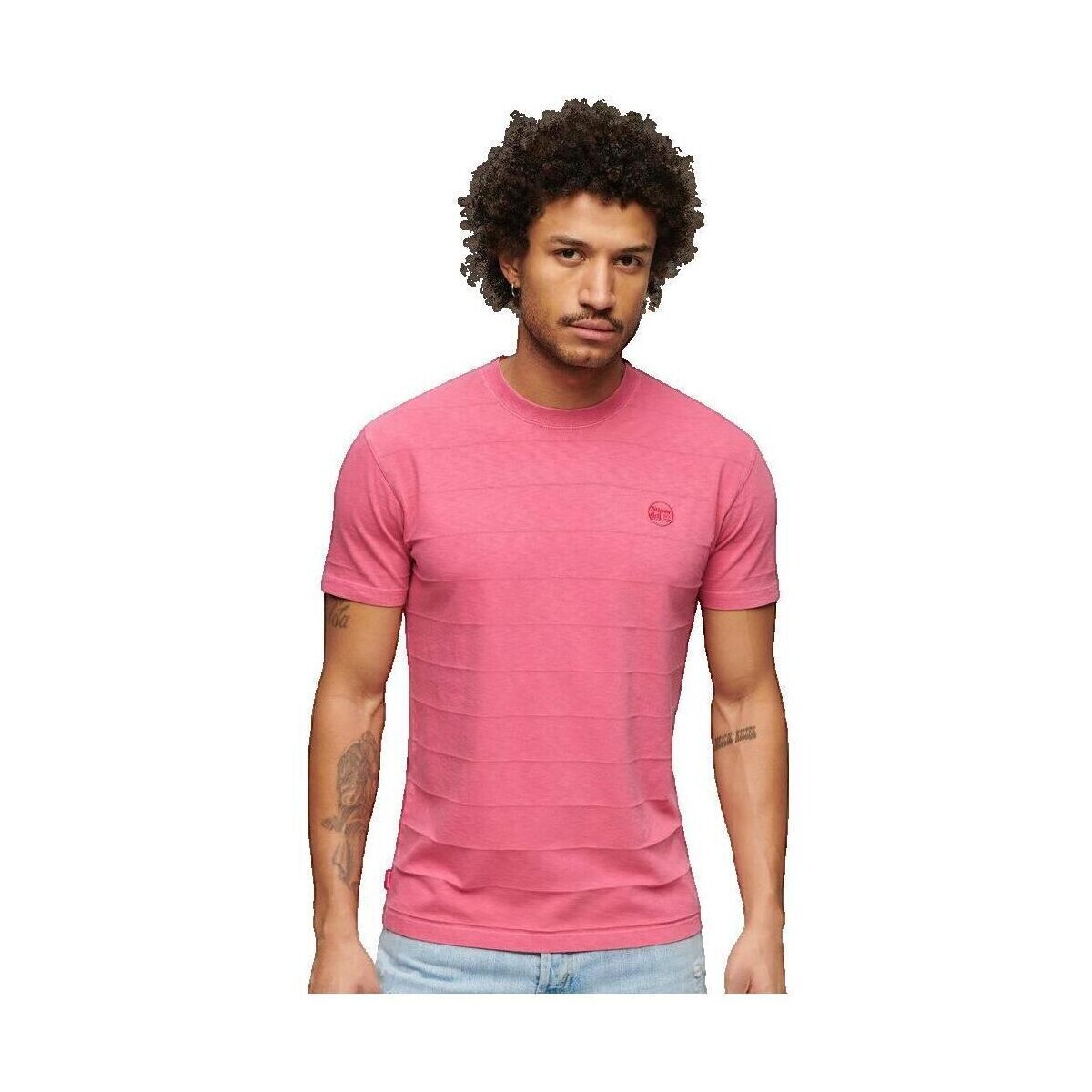 Superdry  T-shirt  Vintage Texture  Růžová