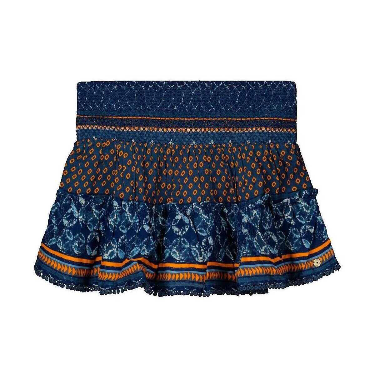 Superdry  Jupe courte  imprimée et froncée  Oranžová